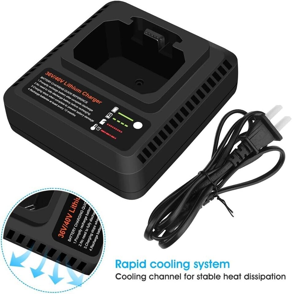 40V LCS40 LCS36 Charger for Black & Decker 40 Volt Lithium battery 40V LCS40 LCS36 Charger for Black & Decker 40 Volt Lithium battery